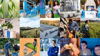 Capa do Relatório de Sustentabilidade da Tetra Pak do Ano Fiscal de 2024