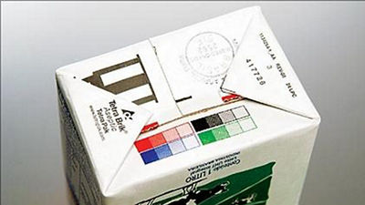 Barras coloridas em embalagens atestam a qualidade da impressão