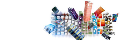 Картонная упаковка, вид сверху