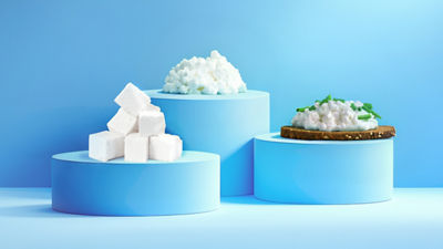 Ensalada con queso cottage 