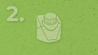 Keep the cap on, or push the straw inside