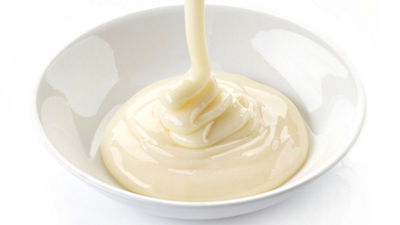 Condensed milk in bowl