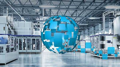 Plant and digital globe, automation solutions