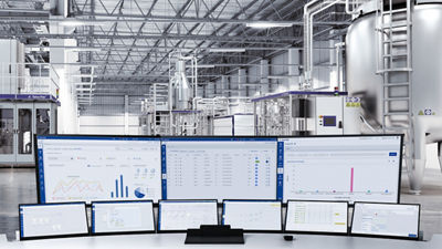 Automation solutions, data on screens