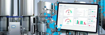 Tableau de bord avec équipement en arrière-plan