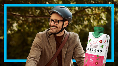 Cyclist, protein drink in Tetra Prisma Aseptic carton package