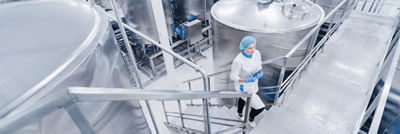 Operator in dairy plant