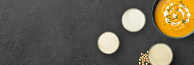 Différentes applications d’aliments d’origine végétale