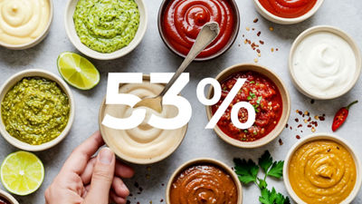 Dressings, 53% number