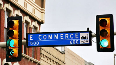 Ecommerce road sign