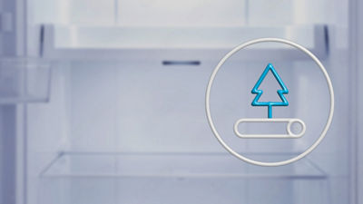 Empty fridge, tree icon