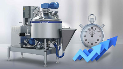 Tetra Pak High Shear Mixers B200-300A and B200-300VA save time in production