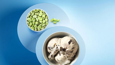 Fava beans and and ice cream