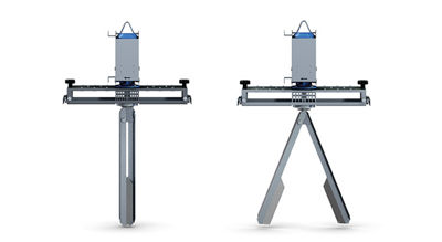 Pales de mélangeur à extension automatique