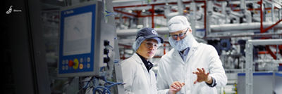 Food experts at production site