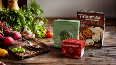 Food products in Tetra Recart carton packages