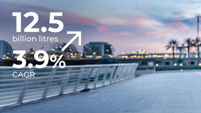 Figures, blurred background