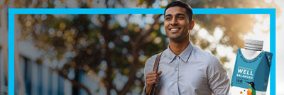 Smiling woman and Tetra Prisma Aseptic package