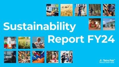 Tetra Pak Sustainability report FY24 front cover