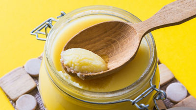Ghee in a jar