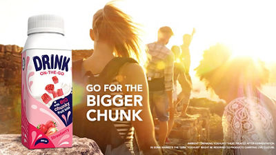Tetra Top drinking yoghurt for on-the-go consumption