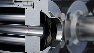 Cross section, tubular heat exchanger