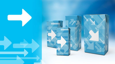 蓝包蓝背景箭头