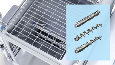 Ingredient doser, auger highlight