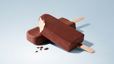 Ice cream chocolate coated stick bars