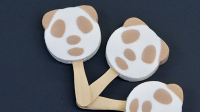 Ice cream sticks, funny faces shapes