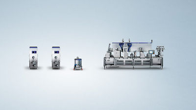 Industrial production line for automated ice cream cone manufacturing