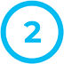 icon, number two in circle