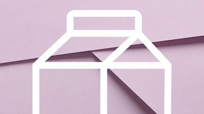 illustration, top of Tetra Rex carton, pink background