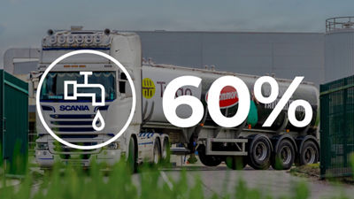 improve overall milk tanker truck outside facility