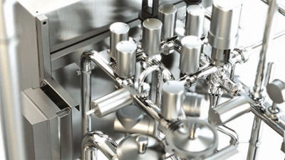 Primer plano de un Mezclador en continuo B Tetra Pak