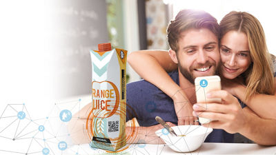 Tetra Prisma® Aseptic carton with QR code