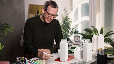 Jonas Eklund, graphic designer at Tetra Pak