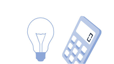 light bulb calculator icon