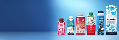 Line-up, embalagens cartonadas Tetra Prisma Aseptic