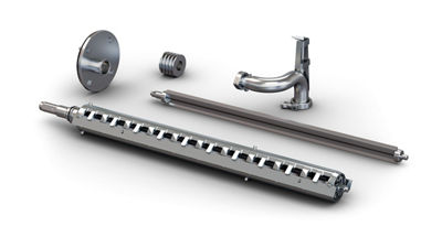 Verschiedene Komponenten des Niedertemperatur-Kits