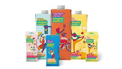 Marca de bebidas Simples Assim em embalagens Tetra Pak