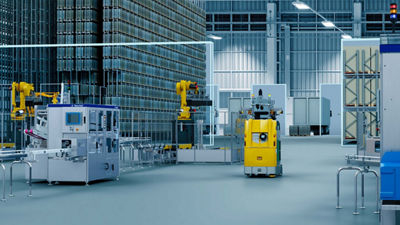 Manipulación automática de materiales en el almacén