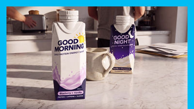 Good morning and good night drinks in Tetra Prisma Aseptic carton packages