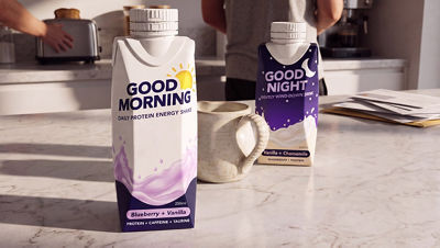 Good morning and good night drinks in Tetra Prisma Aseptic carton packages