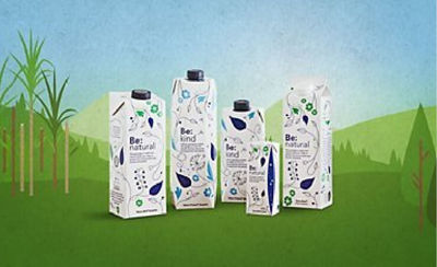 Packaging with sugarcane trees