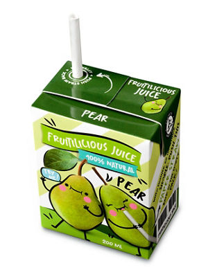 Tetra Brik Aseptic 200 ml with paper straw