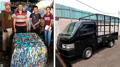 Perluasan area tempat pemilahan dan penyimpanan. Moda transportasi untuk pengumpulan kemasan secara terpilah.