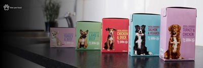 Pet food in Tetra Recart carton packages