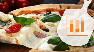 pizza with melted mozzarella 