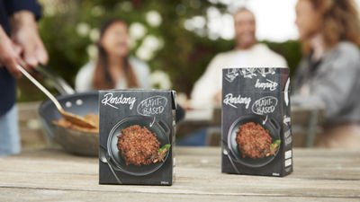 Rendang, plant-based food in Tetra Recart carton packages